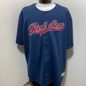 Vintage True Fan BOSTON RED SOX Button Down Size XXL Jersey